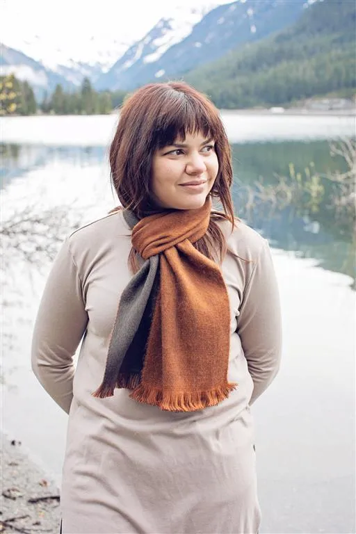 Cuenca Two-Toned Brushed Alpaca Scarf