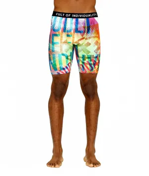CULT BRIEFS  2 PACK "PARADISE" PRINT/SURF BLUE SOLID