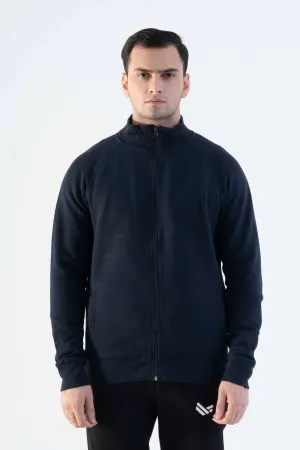 Cut Label Men's Raglan Sleeve Fleece Minor Fault Full Zipper Jacket