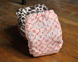 Cutie Patootie fitted Perfect Size cloth diaper, Size Medium. Ready to Ship.