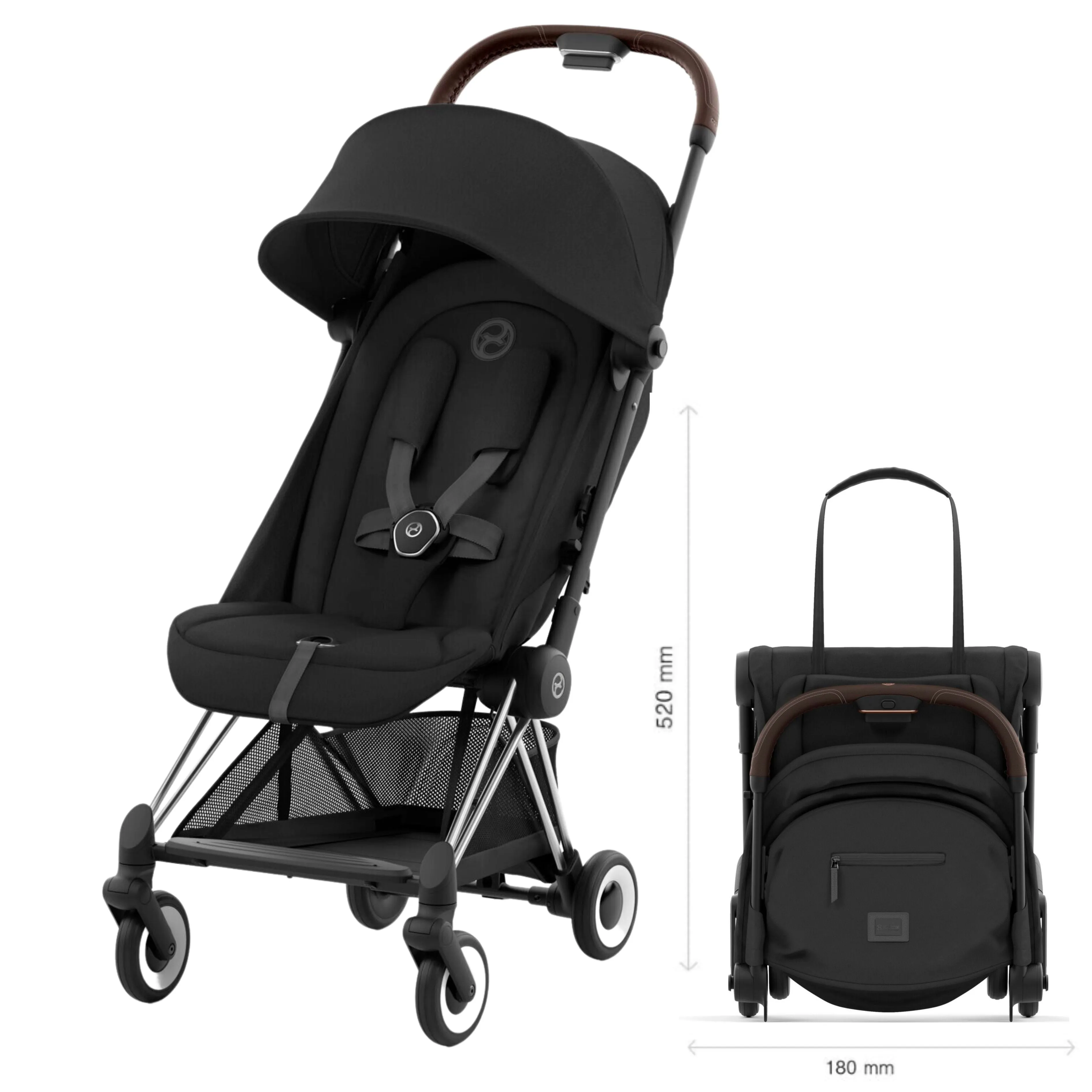 Cybex, Coya Ultra Compact Stroller, Chrome
