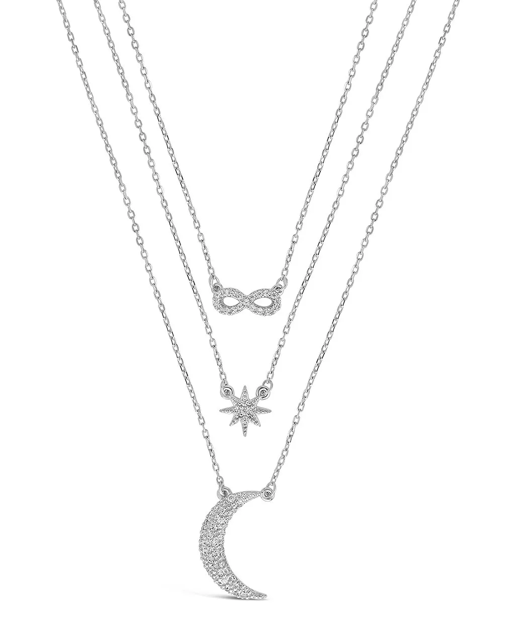 CZ Celestial Infinity Necklace