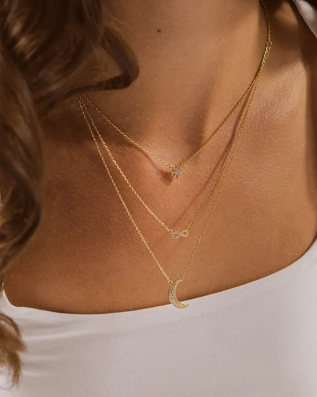 CZ Celestial Infinity Necklace