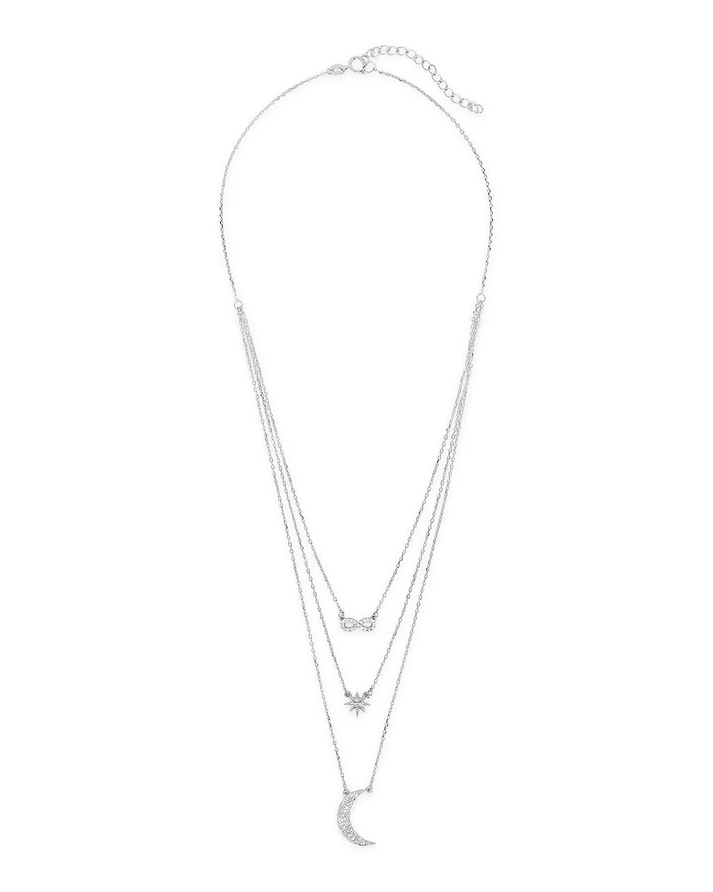 CZ Celestial Infinity Necklace