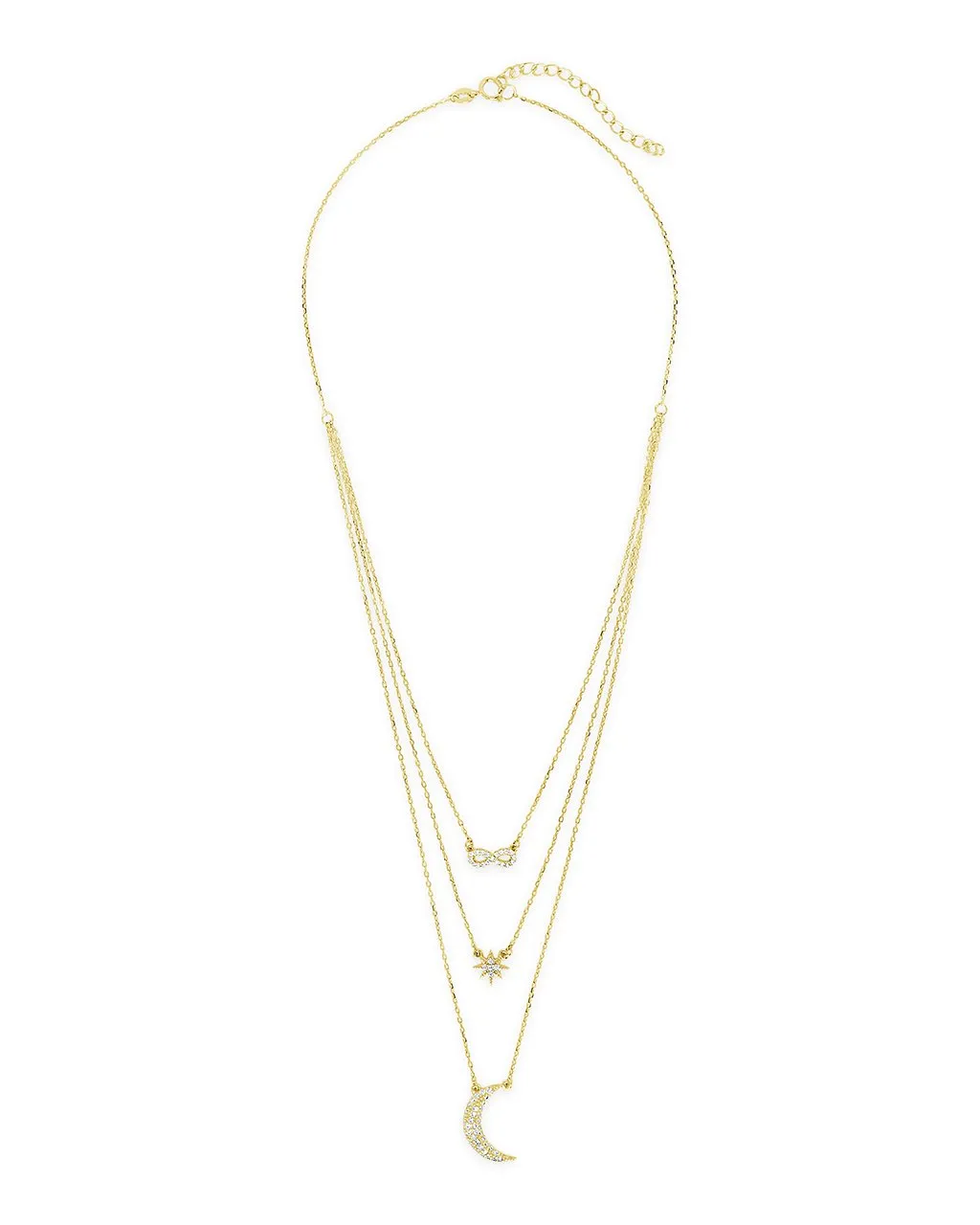 CZ Celestial Infinity Necklace