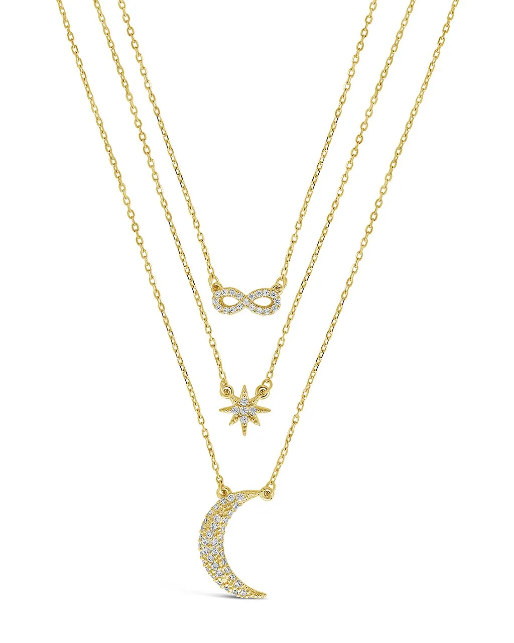 CZ Celestial Infinity Necklace