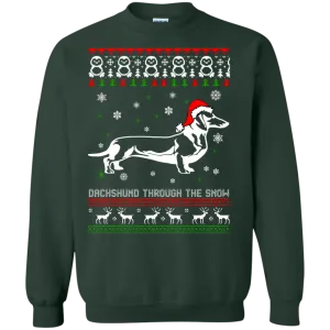 Dachshund Through The Snow Sweater, Shirt, Hoodie