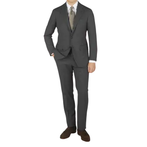 Dark Grey High Twist Wool Suit