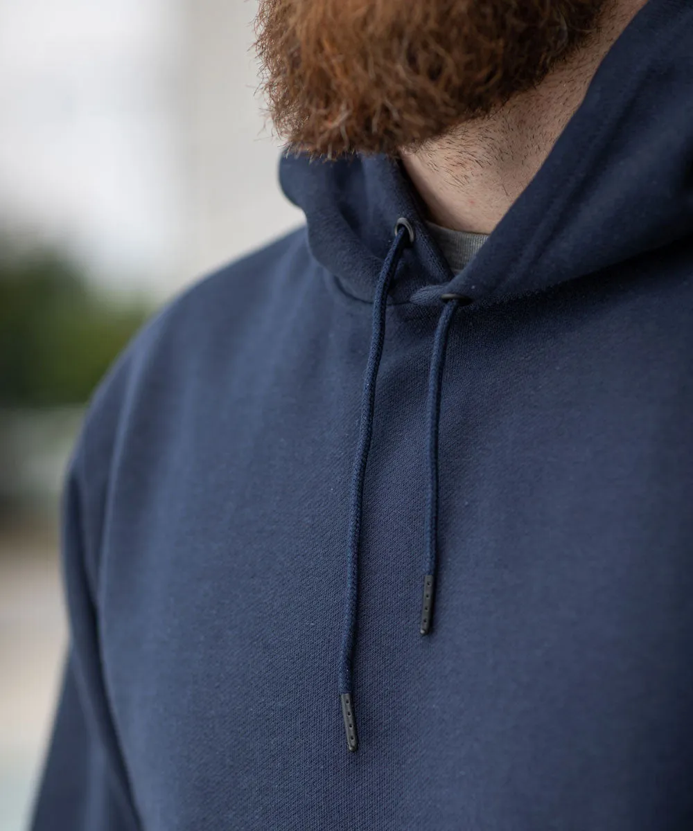 Dave’s New York Men&#39;s Midweight Pullover Hooded Sweatshirt - Navy