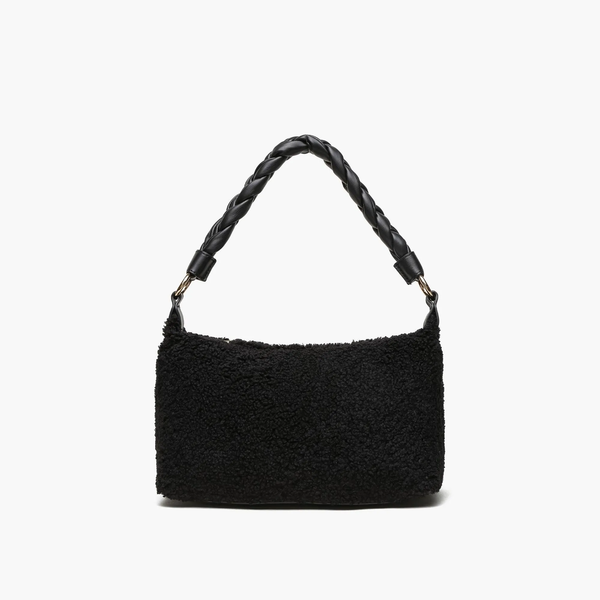 Dawn Faux Fur Braided Shoulder Bag