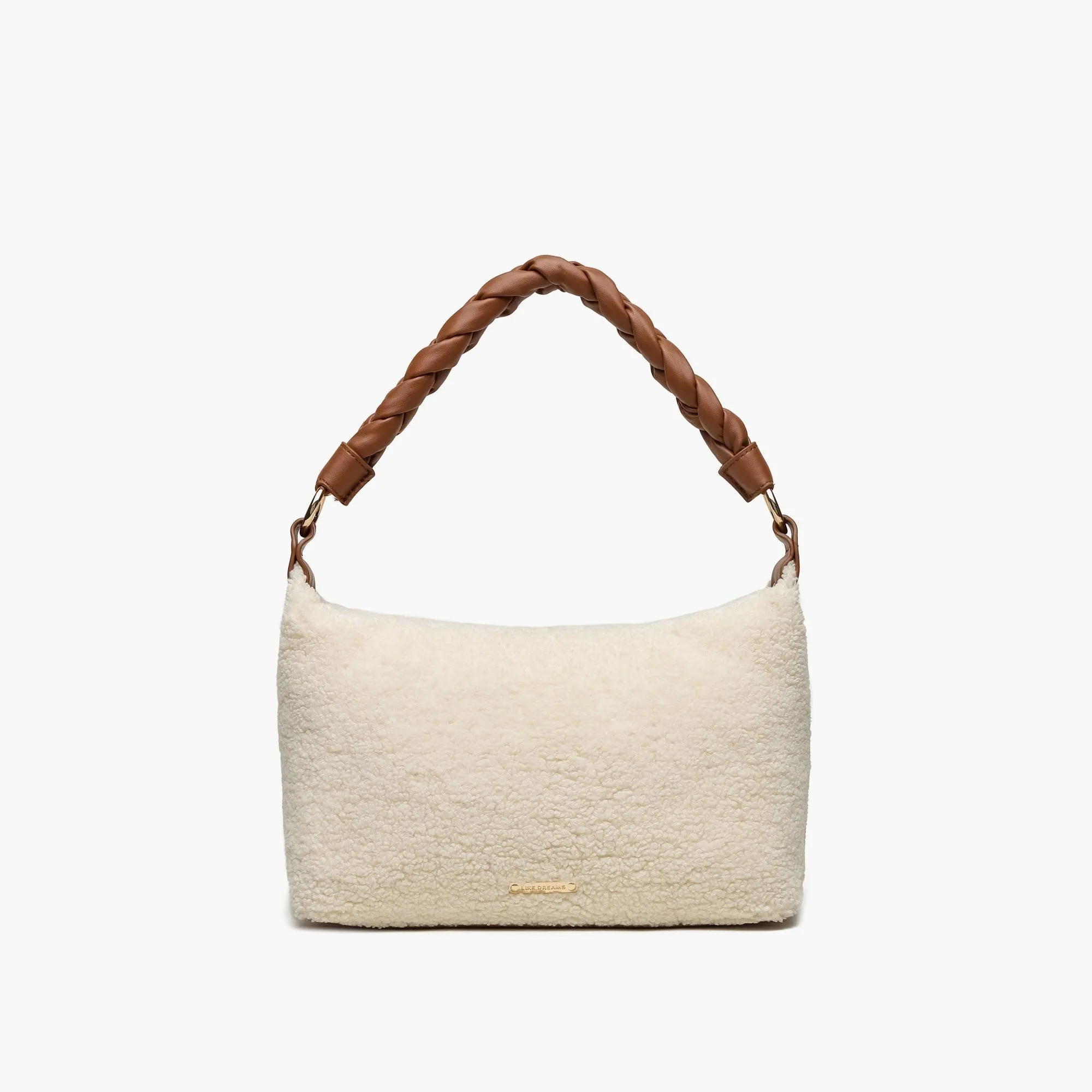 Dawn Faux Fur Braided Shoulder Bag