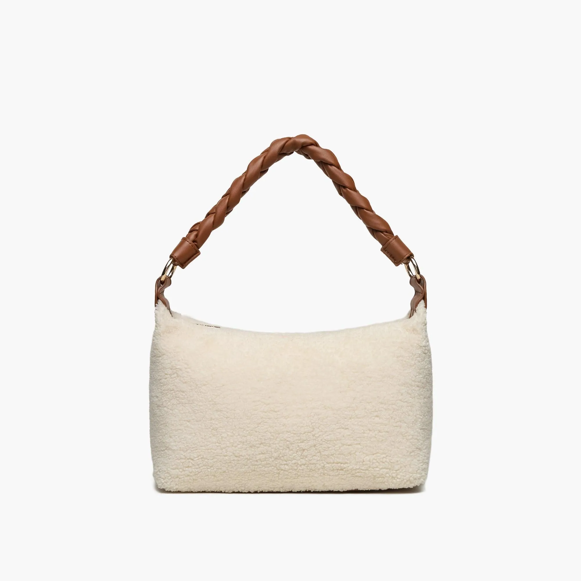 Dawn Faux Fur Braided Shoulder Bag