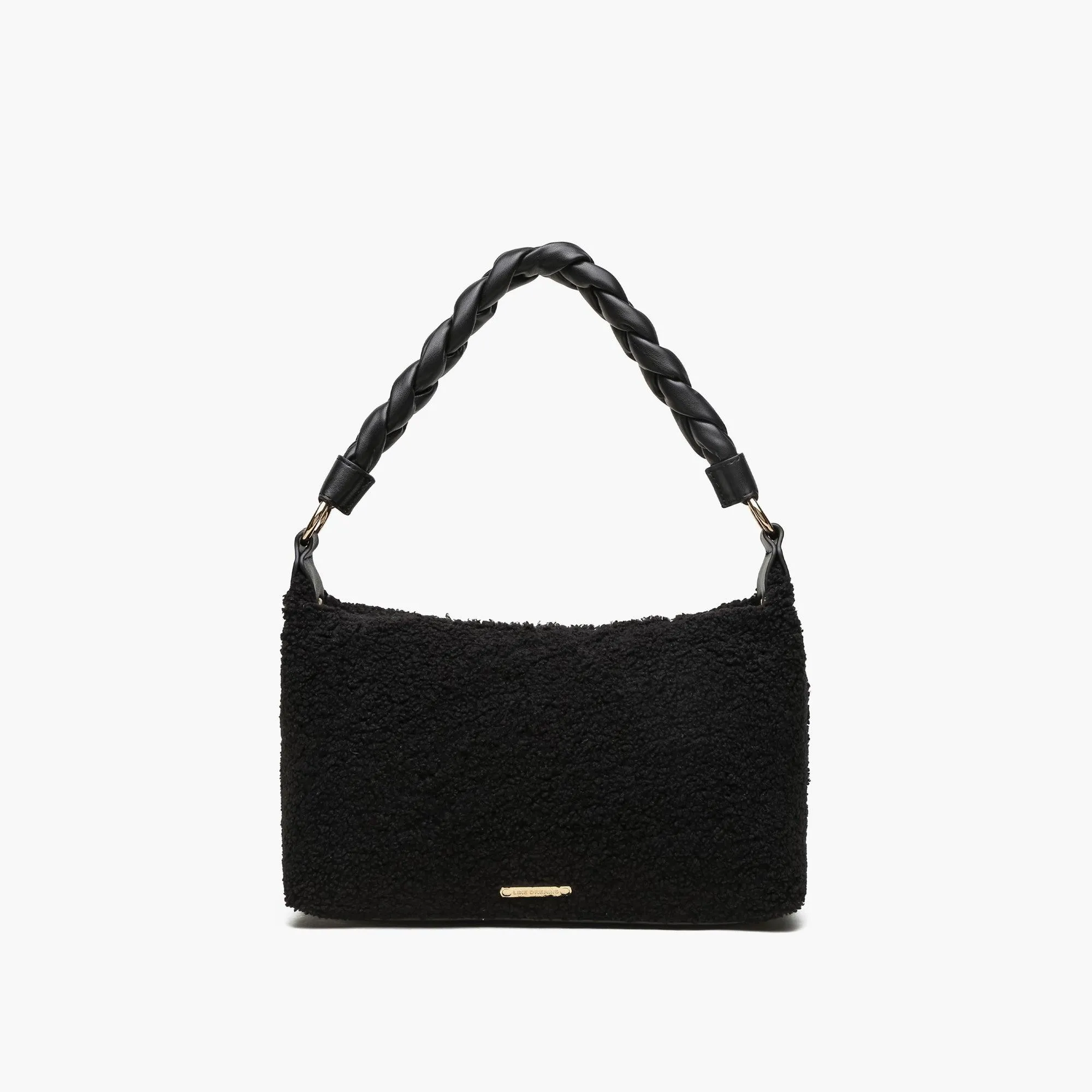 Dawn Faux Fur Braided Shoulder Bag