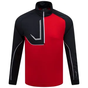 Daxton Half Zip Insula Red/Forged Iron/White - SS24