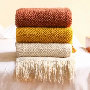 Decorative Thickened Knitted Blanket