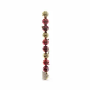 Decoris Shatterproof Baubles Box of 10 Pieces 6cm - Tradition