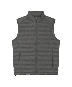 Deep Metal Heather Grey - Stanley Climber wool-like bodywarmer (STJM898)