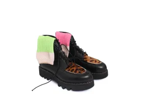Delemont Boots   leopard print
