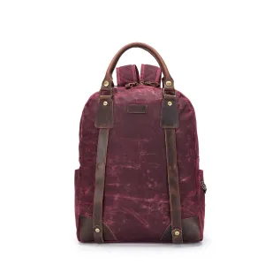 della Q Maker's Canvas Backpack - Red