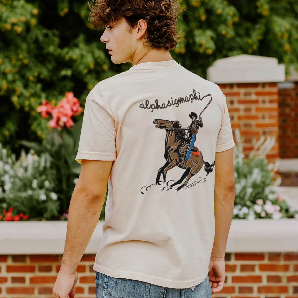 Delt Neutral Western Tee