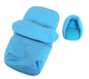 Deluxe 2in1 Ocean Blue Footmuff & Headhugger To Fit Red Kite Push Me Quatro