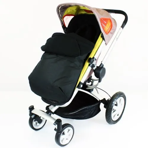 Deluxe 2in1 Universal Black Footmuff & Headhugger To Fit Babylo Breeze