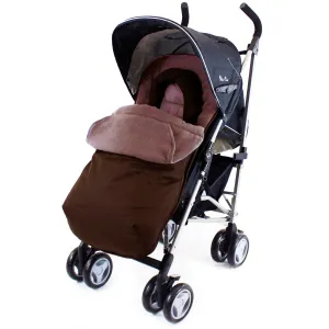 Deluxe Universal Footmuff & Headhugger - Hot Chocolate (Brown)