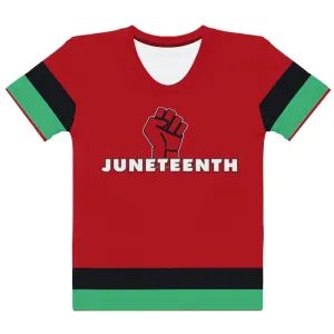 Descendants of the Island Juneteenth Red Women's T-shirt