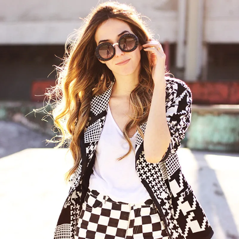 Designer Fashion Round Circle Women's Sunglasses