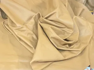 Designer Italian Lambskin Leather - Warm Brown