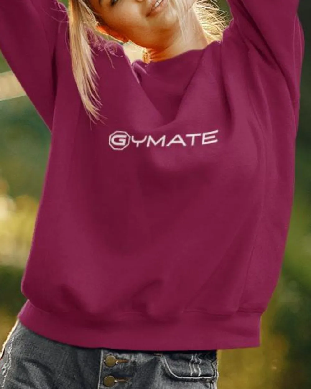 Designer Womens Sweatshirts Gymate Logo ctr/large