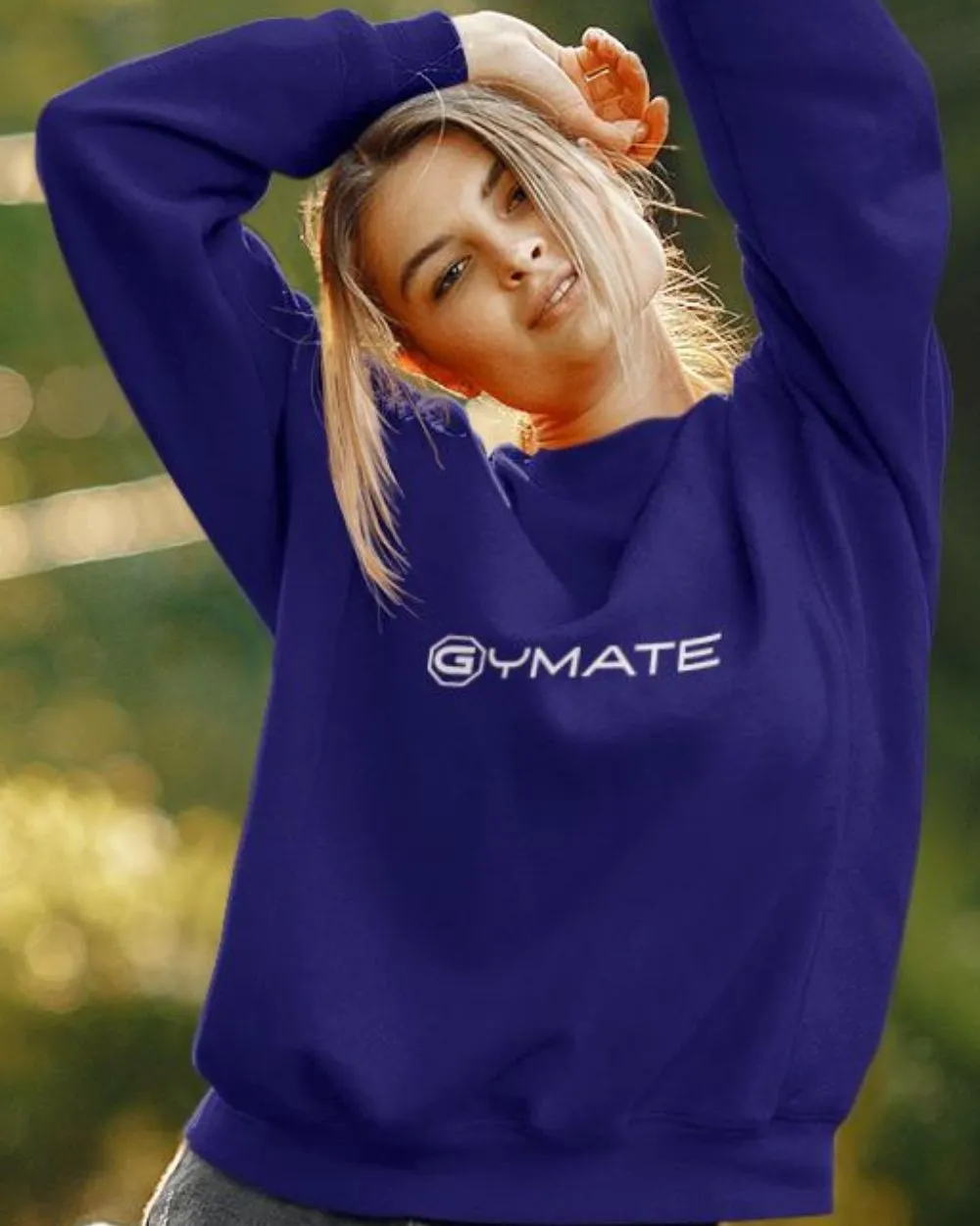 Designer Womens Sweatshirts Gymate Logo ctr/large