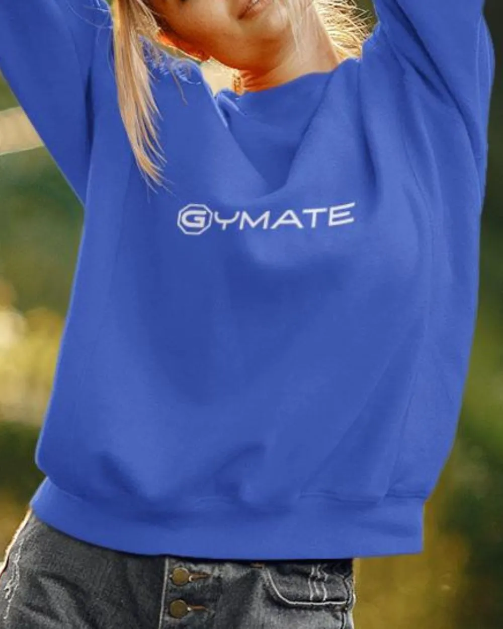 Designer Womens Sweatshirts Gymate Logo ctr/large