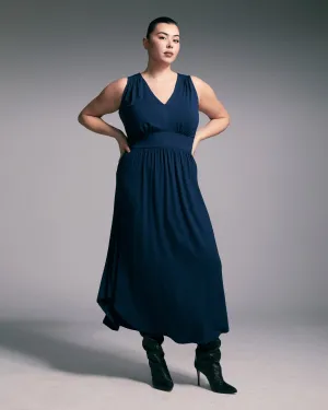 Destiny Tail Hem Maxi Dress | NAVY