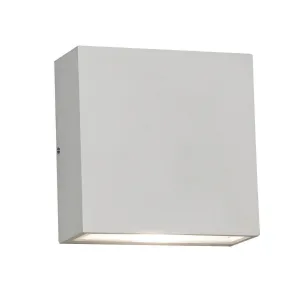 Dexter 6 in. 2 Lights LED Outdoor Wall Sconce 3000K White Finish
