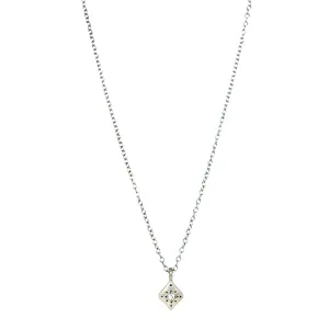 Diamond and Sterling Silver Necklace - "Night Charm"