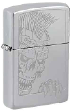 Diseño de calavera mohawk