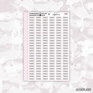 Dishes // Black Font // Functional Scripts // S-020
