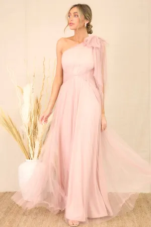 Divine Intuition Blush Maxi Dress