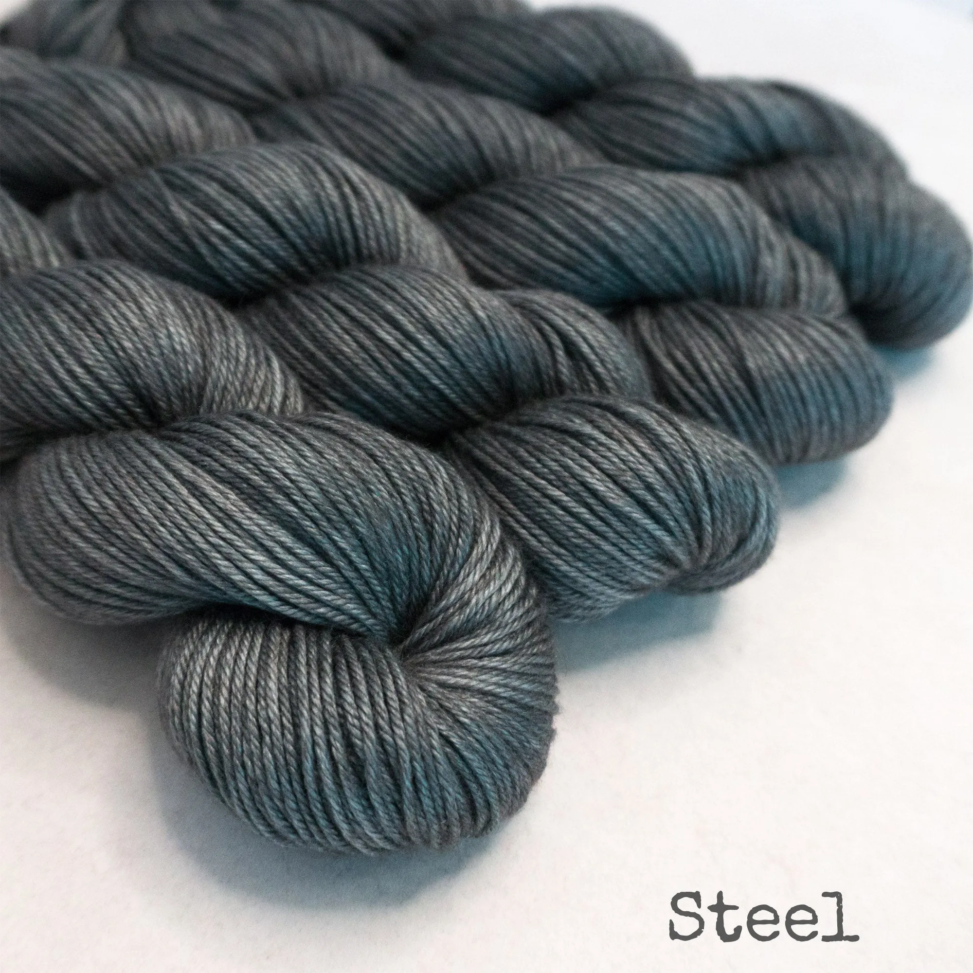 DK Yakity Yak Yarn - Steel Semi Solid