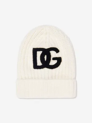 Dolce & Gabbana Baby Wool Logo Hat