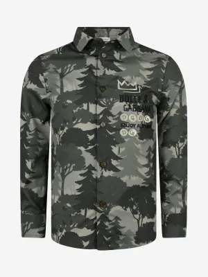 Dolce & Gabbana Boys Khaki Cotton Trees Shirt