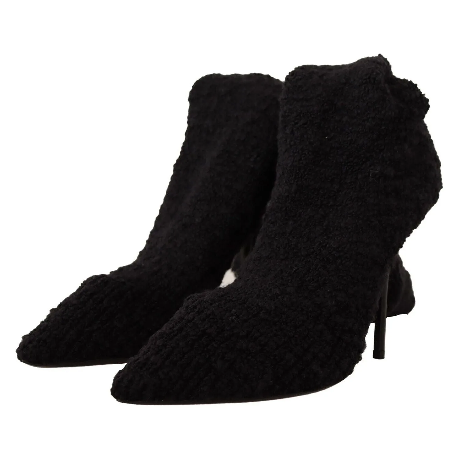Dolce & Gabbana Chic Black Stretch Sock Boots