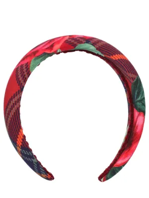 Dolce&amp;Gabbana   Rose print wool flannel headband 