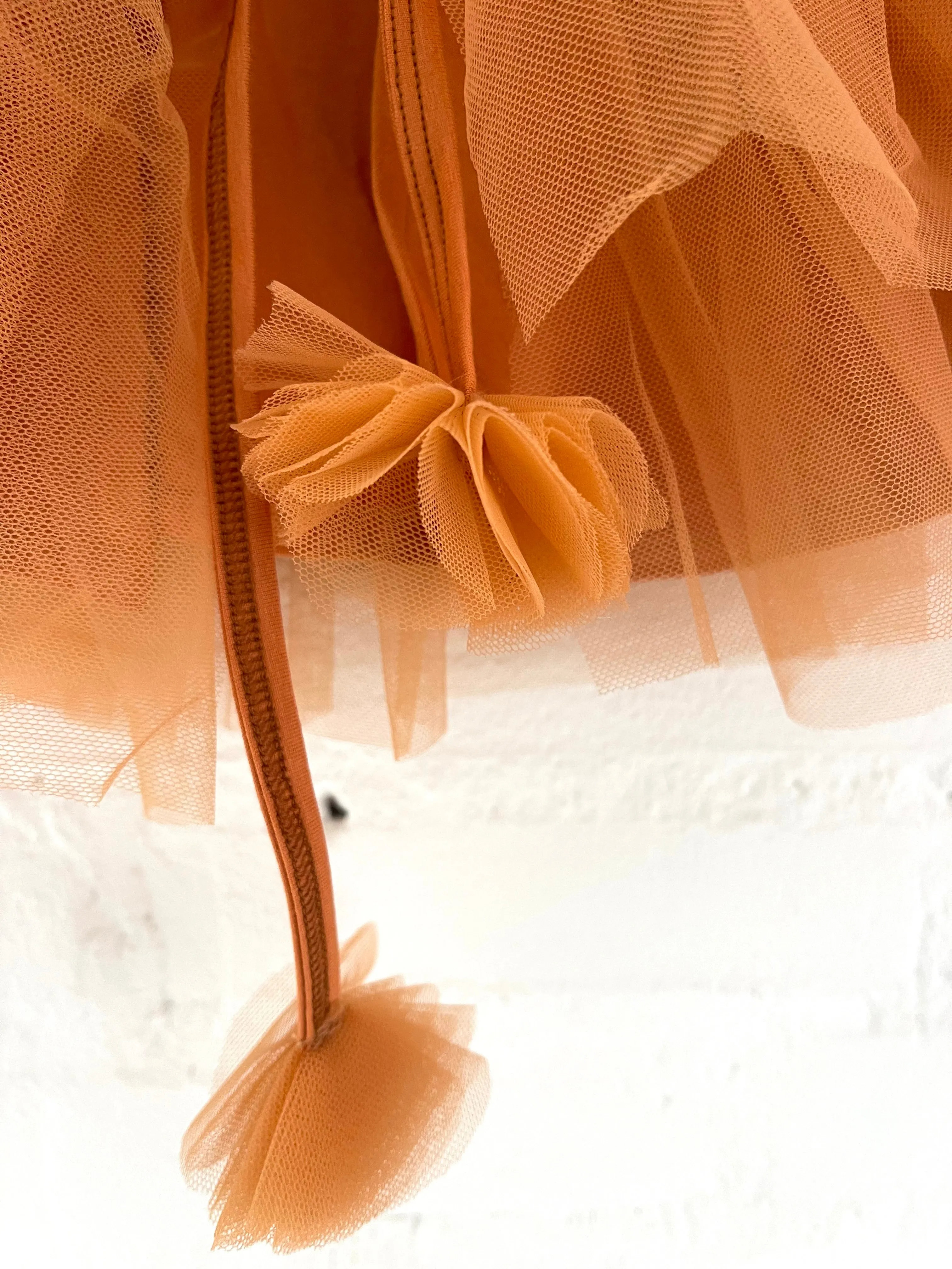 DOLLY TULLE CAPE  caramel