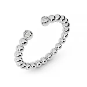 Double 14K Bezel Ball Ring