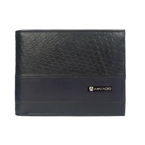 DOUBLE IMPACT Dual Toned Leather Wallet ARW1005BK