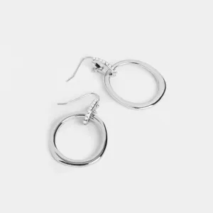 Double Ring Dangles - Silver