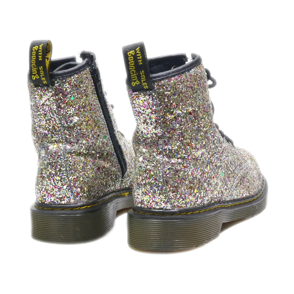 Dr. Martens Ankle Boots Leather Silver Colour For Kids