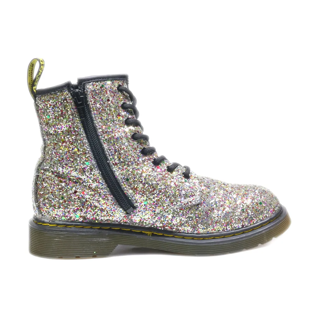 Dr. Martens Ankle Boots Leather Silver Colour For Kids